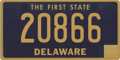 DE license plate 20866