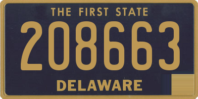 DE license plate 208663