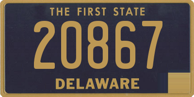 DE license plate 20867