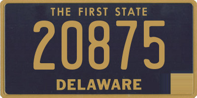 DE license plate 20875