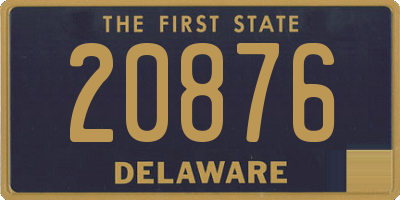 DE license plate 20876