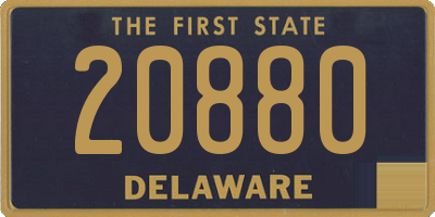 DE license plate 20880