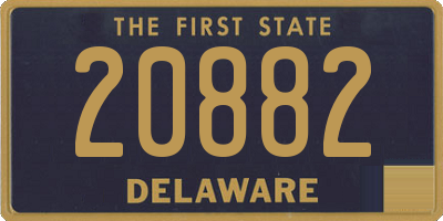 DE license plate 20882