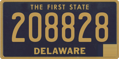 DE license plate 208828
