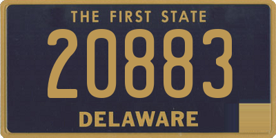 DE license plate 20883