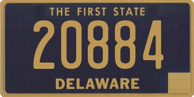 DE license plate 20884