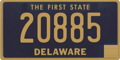 DE license plate 20885