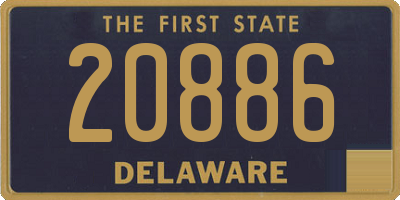 DE license plate 20886