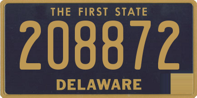 DE license plate 208872