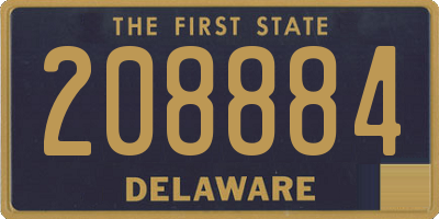 DE license plate 208884