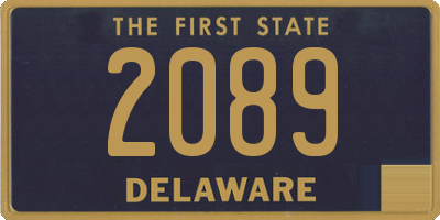 DE license plate 2089