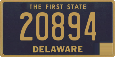 DE license plate 20894