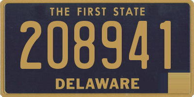 DE license plate 208941