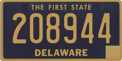 DE license plate 208944