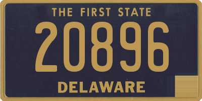 DE license plate 20896