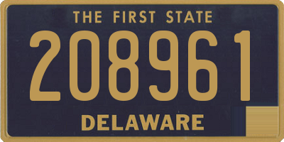 DE license plate 208961
