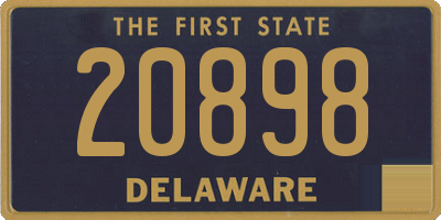 DE license plate 20898