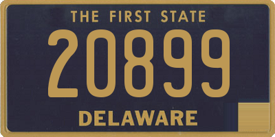 DE license plate 20899