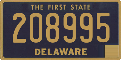 DE license plate 208995
