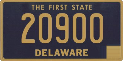 DE license plate 20900