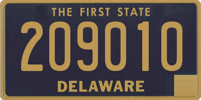 DE license plate 209010