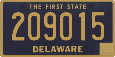 DE license plate 209015
