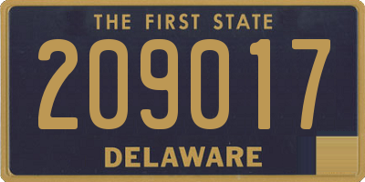 DE license plate 209017
