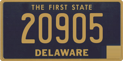 DE license plate 20905