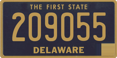 DE license plate 209055