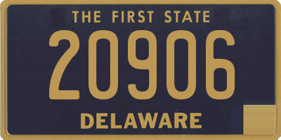 DE license plate 20906