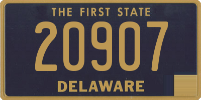 DE license plate 20907