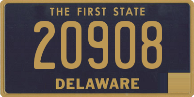 DE license plate 20908