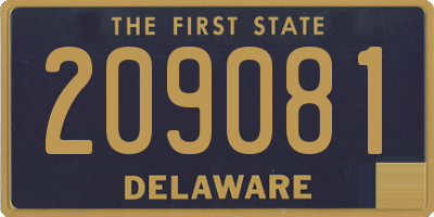 DE license plate 209081