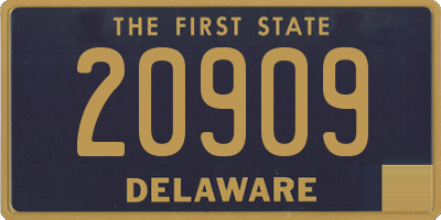 DE license plate 20909