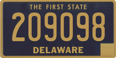 DE license plate 209098