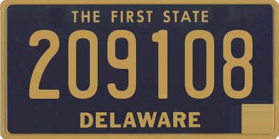 DE license plate 209108