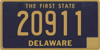 DE license plate 20911