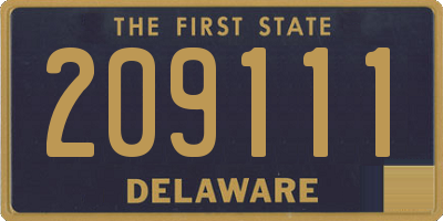 DE license plate 209111