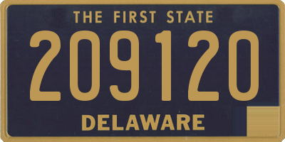 DE license plate 209120