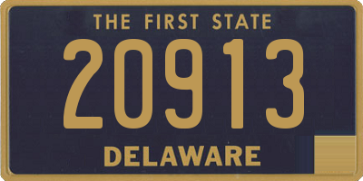 DE license plate 20913