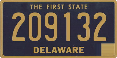 DE license plate 209132