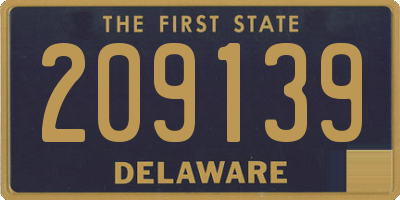 DE license plate 209139