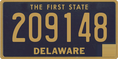 DE license plate 209148