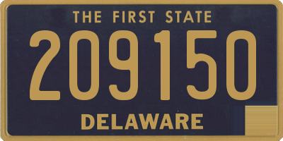 DE license plate 209150