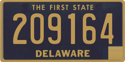 DE license plate 209164