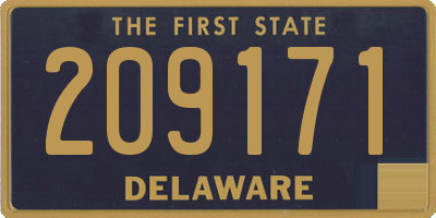 DE license plate 209171