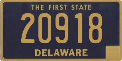 DE license plate 20918