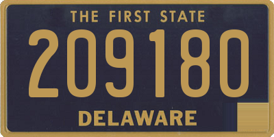 DE license plate 209180