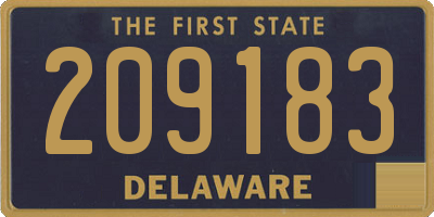 DE license plate 209183