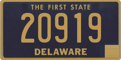 DE license plate 20919